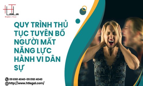 QUY TRÌNH, THỦ TỤC TUYÊN BỐ NGƯỜI MẤT NĂNG LỰC HÀNH VI DÂN SỰ (CÔNG TY LUẬT UY TÍN TẠI QUẬN BÌNH THẠNH, TÂN BÌNH THÀNH PHỐ HỒ CHÍ MINH)